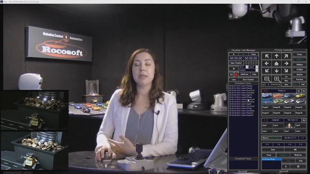 PTZ Camera Automation with Rocosoft PTZ Camera Controller Timeline Task Manager Tool смотреть онлайн