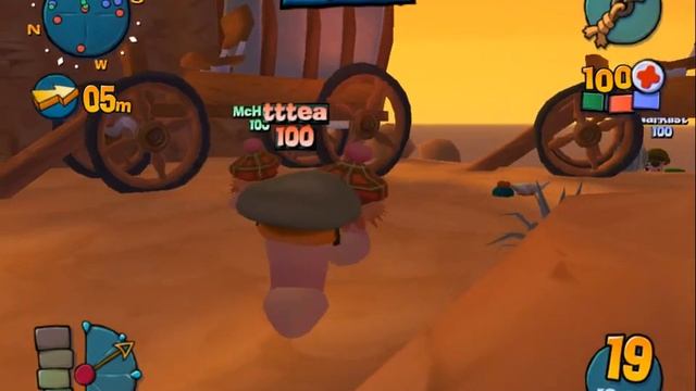 Worms 4 Mayhem gameplay смотреть онлайн