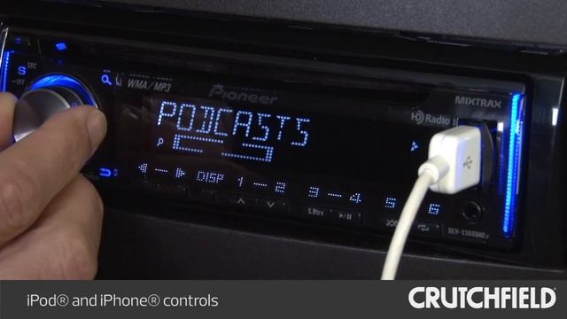 Pioneer DEH-X5600HD Car Stereo Display and Controls Demo | Crutchfield Video смотреть онлайн