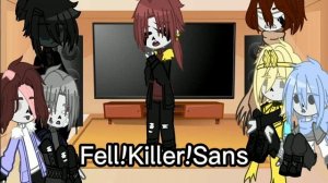 Sans reaction to Killer!Sans AU//Bad apple//Gacha Club//