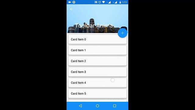 Android Toolbar Animation Using Design Support Library Demo смотреть онлайн