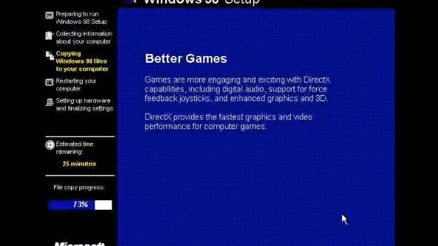 Windows 98 Setup смотреть онлайн