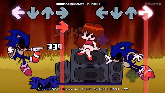 FNF Confronting Yourself But Only Sonic.Exe Sing It - Friday Night Funkin смотреть онлайн