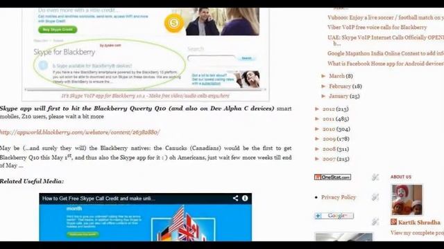 Get Skype-VoIP app for Blackberry Phones смотреть онлайн