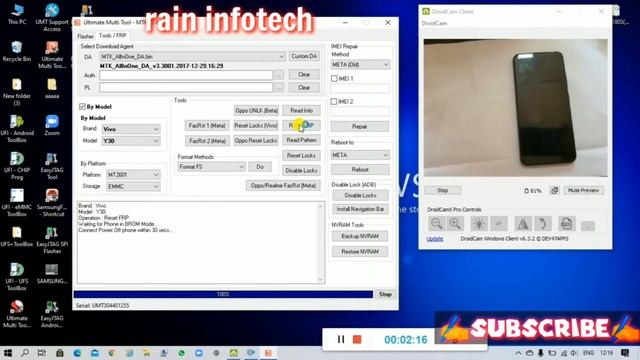 Vivo 1938 | Vivo Y30 Pattern Lock And FRP Lock Remove umt dongal смотреть онлайн