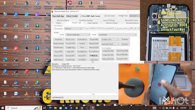 Samsung A02S -A025F frp bypass android 11/12 using umt Qcfire смотреть онлайн
