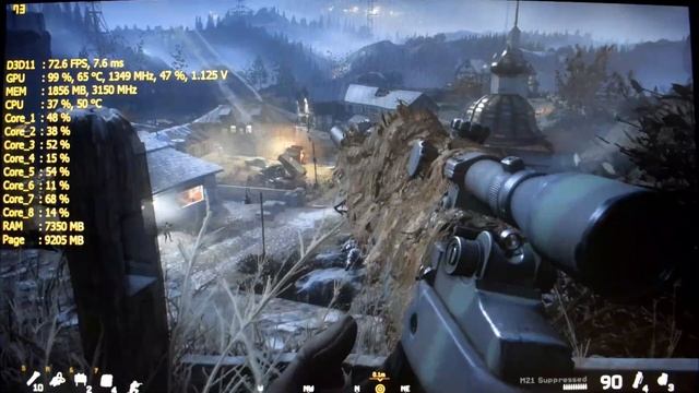 CoD: MWR - GTX 750 Ti 2GB - i7 920 - 1080p Test смотреть онлайн