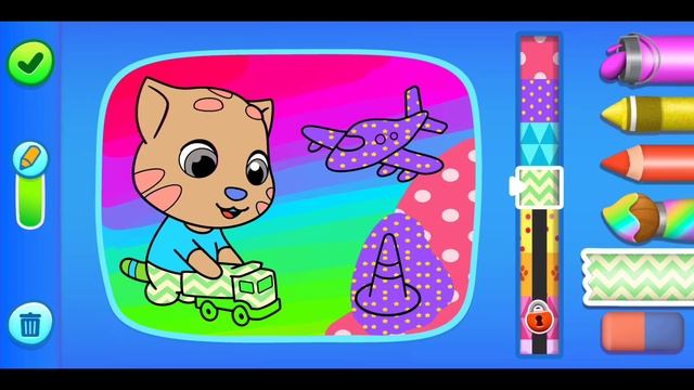 Talking Tom & Friends Coloring Android,ios Gameplay Walkthrough Episode 1 смотреть онлайн