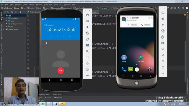 Android Practical 25 Using Telephony API смотреть онлайн