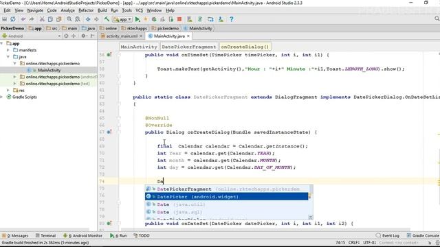 Android Studio Tutorial (Malayalam) - 19 - Working with Date Picker смотреть онлайн