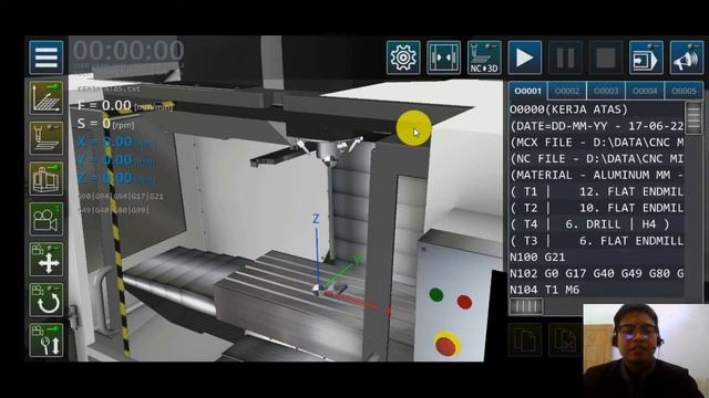 CNC Simulator Milling (VMC) di HP Android (Input Program sampai Eksekusi) смотреть онлайн