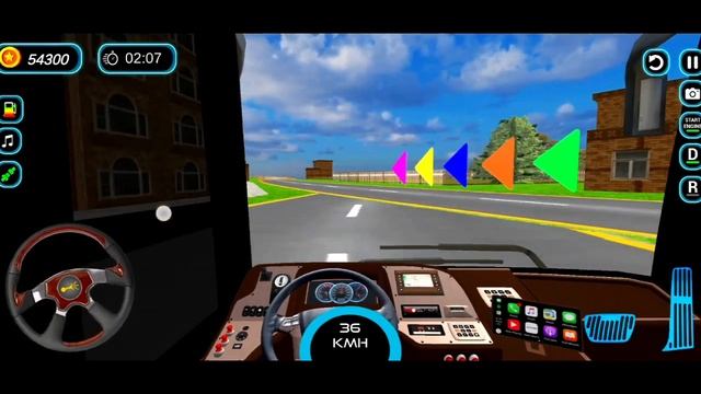 Euro Coach Bus Driving -Offroad Bus drive simulator 3D - indian Bus Game Android Gameplay смотреть онлайн