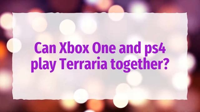 Can Xbox Terraria play with PC? смотреть онлайн