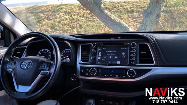 Fits 2014 - 2019 Toyota Highlander Apple CarPlay + Android Auto + Smartphone Mirroring All In One смотреть онлайн