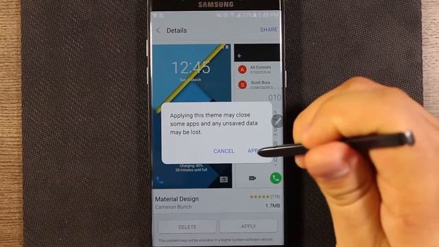 Stock Android Theme on Galaxy Note 7 смотреть онлайн