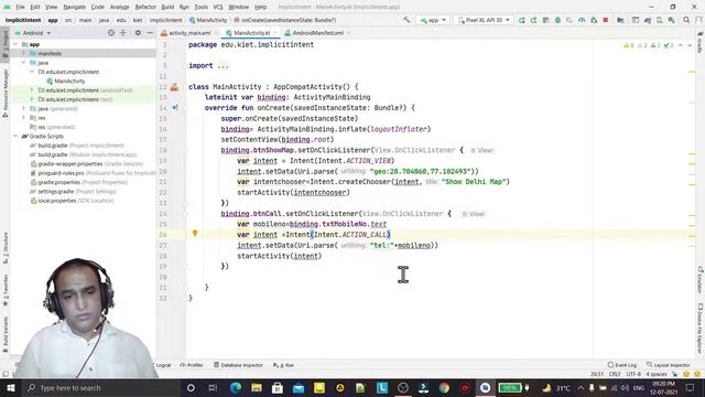 Phone Call in android studio смотреть онлайн