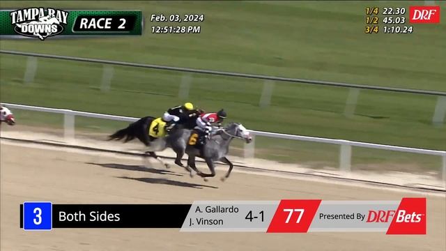 DRF Wednesday Race of the Day | Tampa Bay Race 5 | April 3, 2024 смотреть онлайн