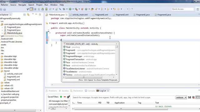 Add Fragment Dynamically смотреть онлайн