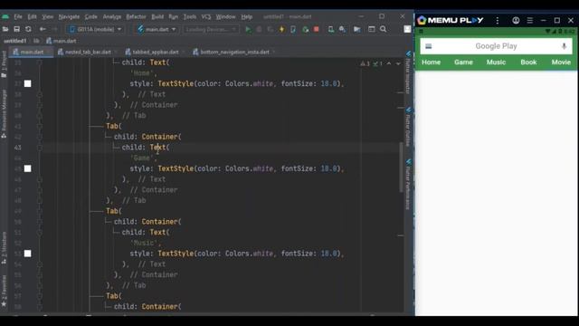 Flutter Tutorials - Flutter Nested Tabs |NESTED TABBAR IN FLUTTER смотреть онлайн