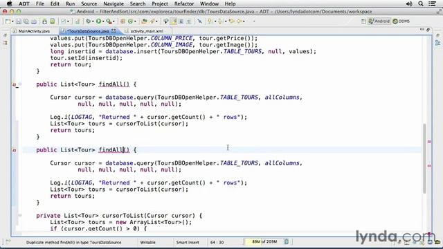 04 07 filtersort Android SDK Local Data Storage смотреть онлайн