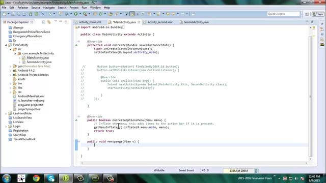 Android (OnClickListener) Activity to another Activity : Android Application Development Tutorial смотреть онлайн