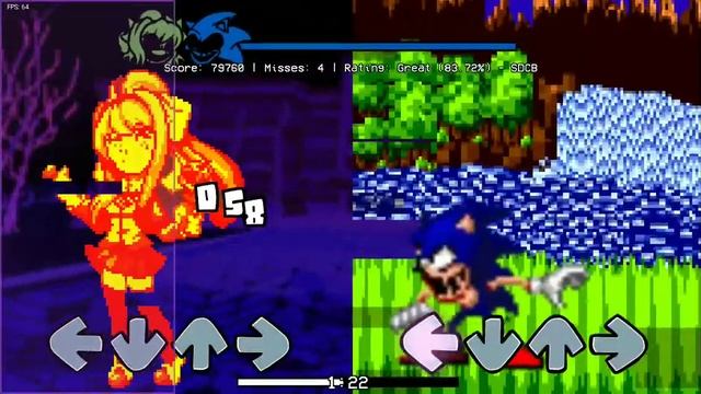 FNF •|• MONIKA EXE VS SONIC EXE | ANDROID OPTIMIZED смотреть онлайн