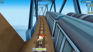 subway surfers 1.4.0 . play full screen - android gameplay