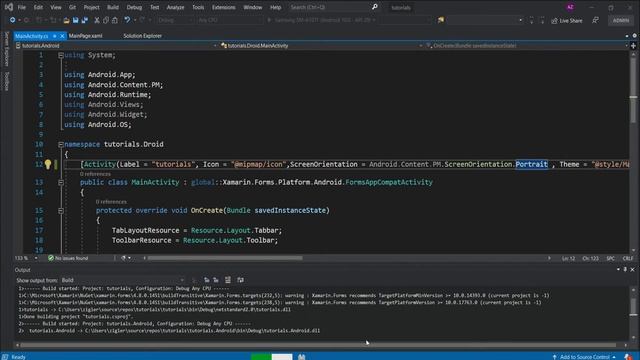 Screen Orientation Android - Xamarin Forms смотреть онлайн