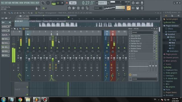 FL STUDIO 20 tutorial Justin bieber - YUMMY Vocal mixing presets смотреть онлайн