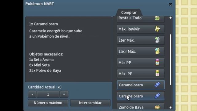 PokéMMO | Cómo CREAR CARAMELORARO, Más PP y Máx. PP смотреть онлайн