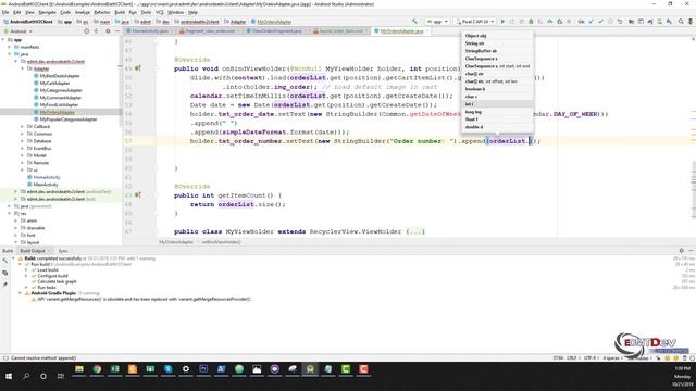 EDMT Dev - Food App Android Studio #29 View Orders Placed смотреть онлайн