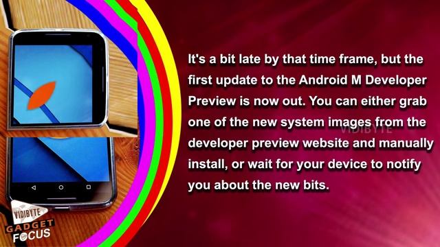 Android M Developer Preview Receives First OTA Update смотреть онлайн