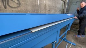 Гибка на листогибе "Атлант" Плюс 2500 - гиб 10 мм, догиб до 180 град