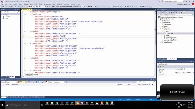 Xamarin Android Tutorial - Switch Button смотреть онлайн