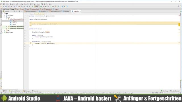 Android Studio: Fragen hinzufügen - ArrayList und Array! Android Apps programmieren #004! смотреть онлайн