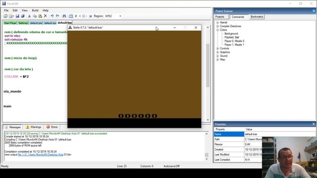 Programação De Atari 2600 Aula 01 (Olá Mundo) смотреть онлайн