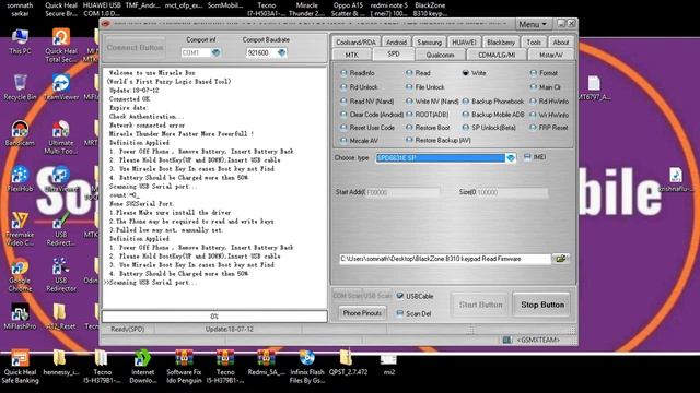 BlackZone B310 Keypad Flashing by Miracle without box смотреть онлайн