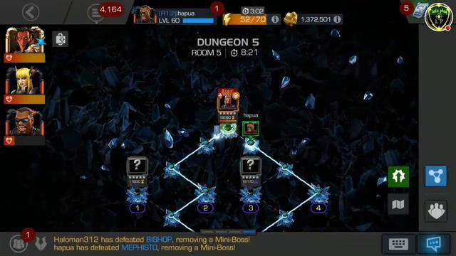 DUNGEON 5 PRO TIPS AND GAMEPLAY (WITH Haloman312) marvel contest of champion смотреть онлайн