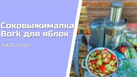 Соковыжималка Борк Bork S700 для яблок отзыв и обзор