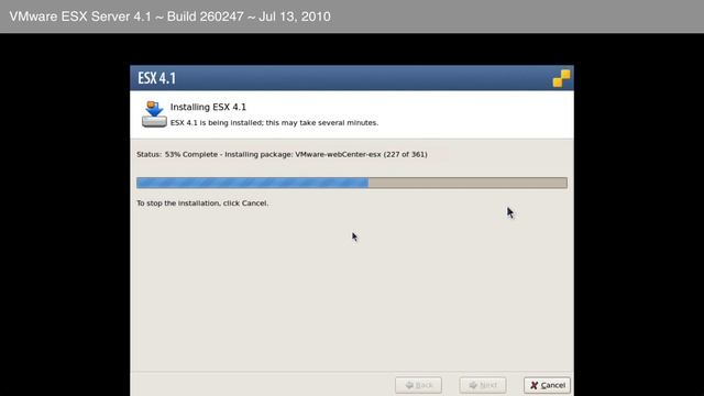 VMware ESX Server 4.1 Install смотреть онлайн