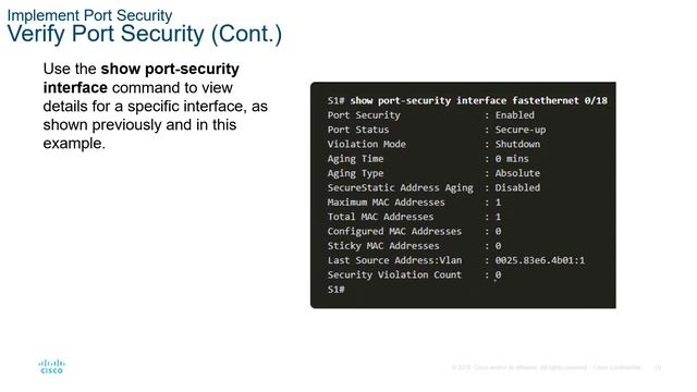 CCNA2-SRWEv7 - Lecture Module 11 - Switch Security Configuration смотреть онлайн