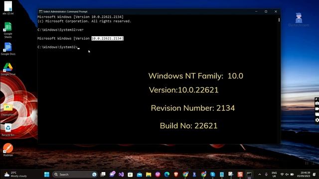 How to Check the ACTUAL Windows 11 Version Number from Command Prompt ? смотреть онлайн