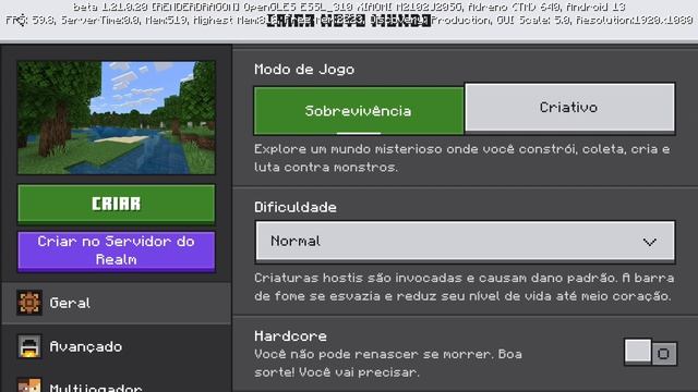 MINECRAFT PE 1.21 - MODO HARDCORE ADICIONADO! смотреть онлайн