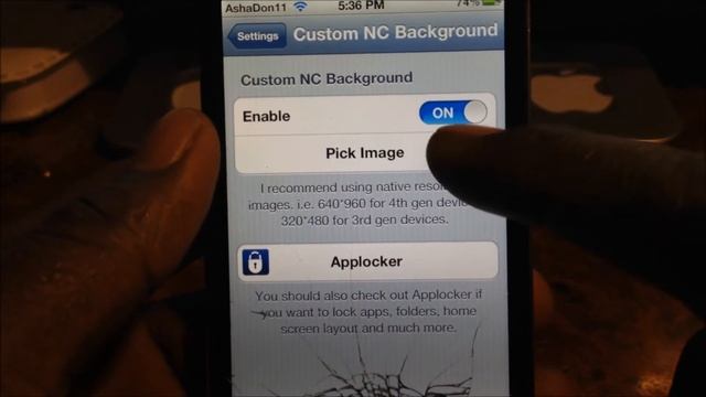 Custom NC Background - Make any picture your notification background смотреть онлайн