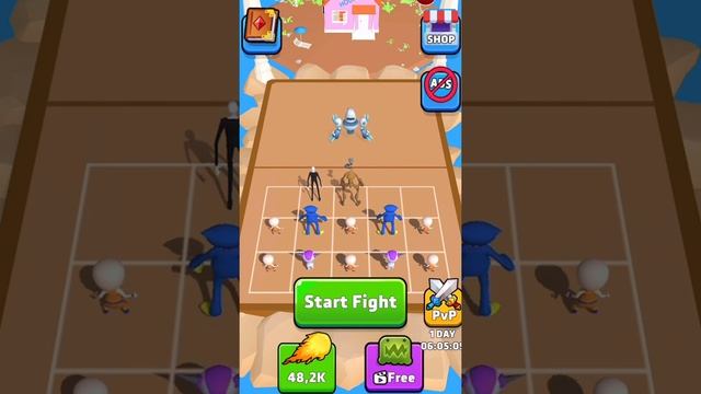 Merge Heroes - Warrior Battle: Gameplay (iOS,Android) Part 1 - Fighting Giant Robots смотреть онлайн