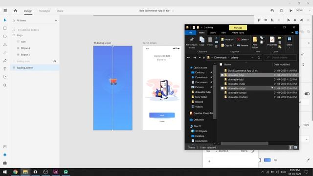 E commerce App Android Tutorial Splash Screen part 1 смотреть онлайн