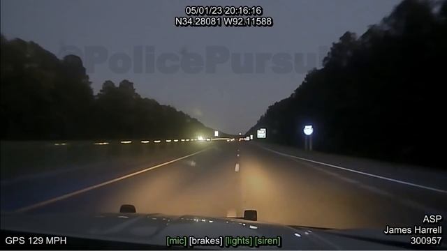 Dodge Charger Vs. Arkansas State Police - HIGH SPEED PURSUIT