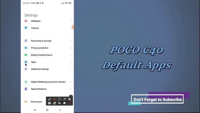 How to Change Default App - POCO C40 Apps Settings смотреть онлайн