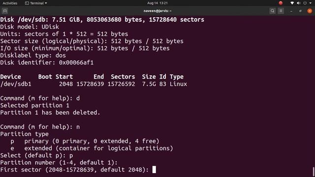 Fix / re- partition / format your pendrive in linux (ubuntu) смотреть онлайн