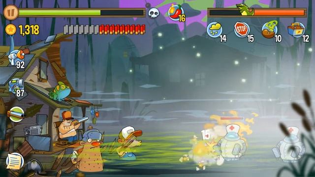 Swamp Attack - Hard Mode. Episode 7. Level 14 Gameplay Android walkthrough смотреть онлайн